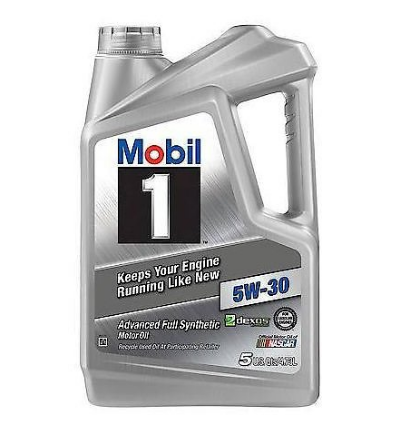Mobil1 5W-30 Full Synthetic Motor Oil (5 Plus Quarts Jug)