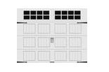 Ideal Door Designer 9' X 7' White Insulated Garage Door With Windows