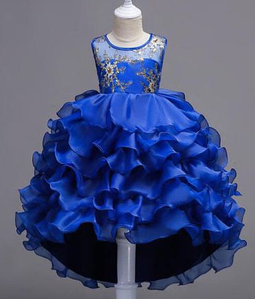 Organza Bowknot Back Asymmetrical Princess Dress