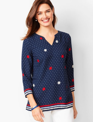Dotted Floral Popover