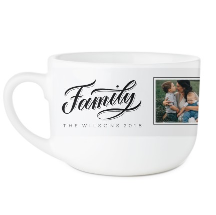 Family Script Latte Mug