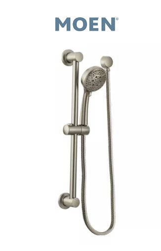 Moen 3669EPBN Multi-Function Hand Shower Package with Hose and Slide Bar Included