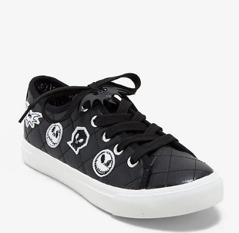 The Nightmare Before Christmas Patched Faux Leather Sneakers