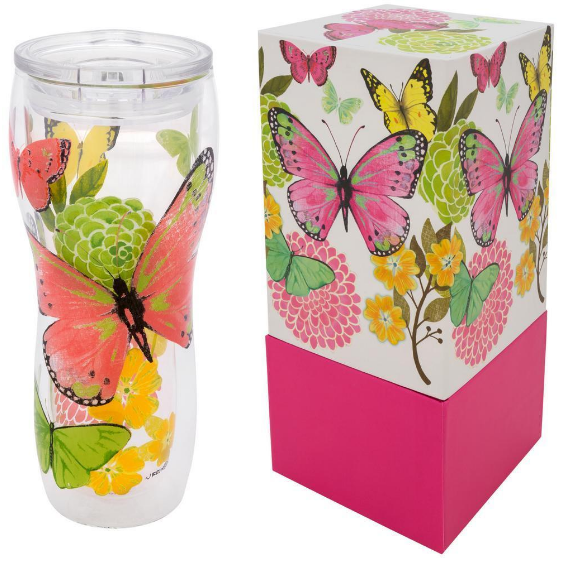 Bright Butterfly Gift Boxed Travel Tumbler