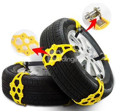 8 PCS Snow Tire Cables Emergency Car Chains
