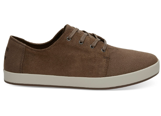 Bark Oiled Suede Cotton Twill Men's Payton Sneakers