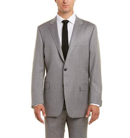 Hickey Freeman 2pc Wool Suit with Pleated Pant