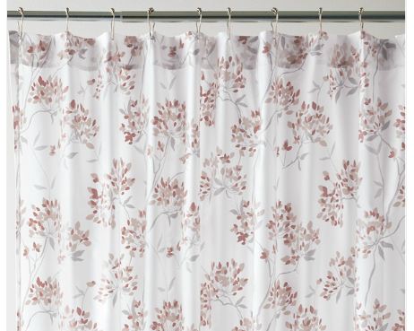 Wrinkle-Resistant Lacecap Hydrangea Shower Curtain
