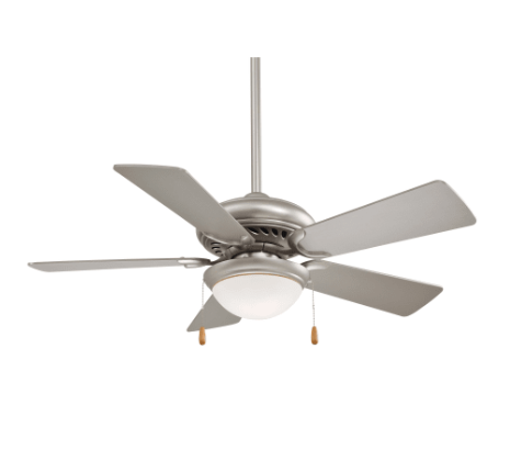 MinkaAire F563-SP Supra 44" 5 Blade Ceiling Fan with Light Kit and Blades Included