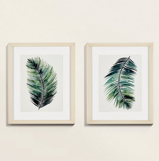 Petite Emerald Palm Art