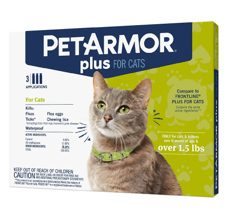 PetArmor Plus Flea and Tick Control for Cats Over 1.5 lb