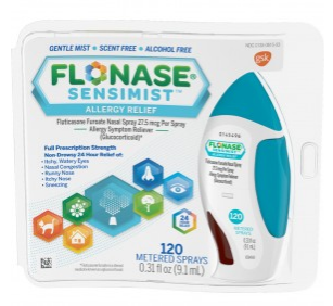 lonase Sensimist 24hr Allergy Relief Nasal Spray, Gentle Mist, Scent-Free, 120 sprays