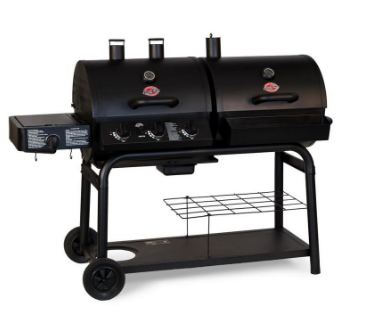 Char-Griller Duo Black Dual-Function Combo Grill