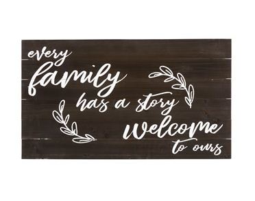 18"x32" "Every Family Has A Story" Wood Wall Decor
