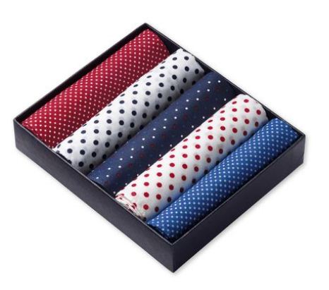 Red White And Blue Handkerchief Box Set