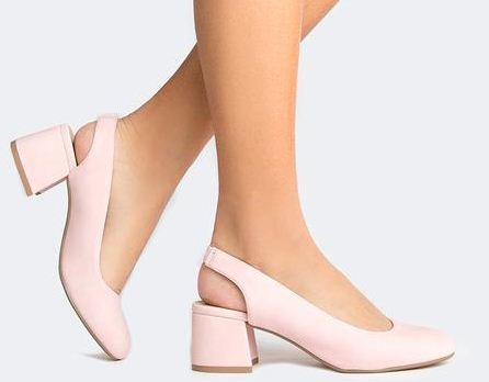 City Classified Pink Pointed Toe Sling Back