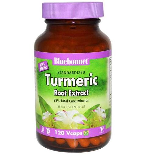 Bluebonnet Nutrition Turmeric Root Extract - 500 mg - 120 Vegetarian Capsules