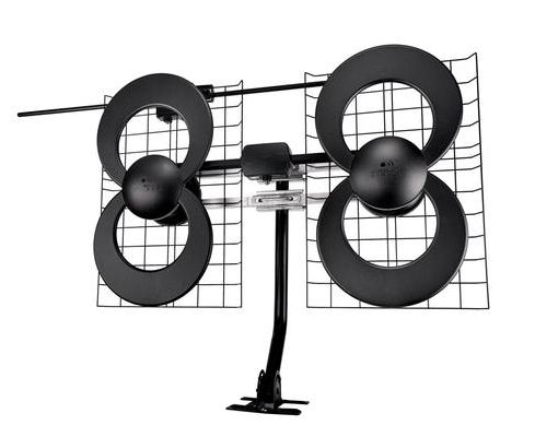 Antennas Direct ClearStream 4V Indoor/Outdoor HDTV Antenna with Mount (70+ Mile Range)