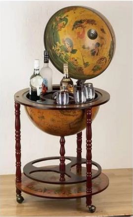 16th Century 17-1/2" (450mm) Diameter Italian Replica Globe Bar