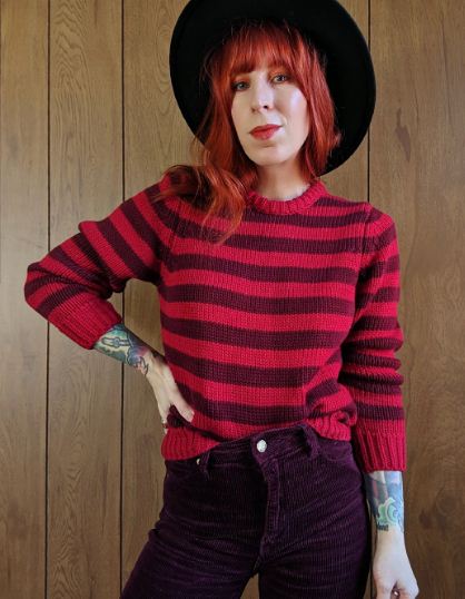 ROLLA'S Red Stripe Frances Sweater