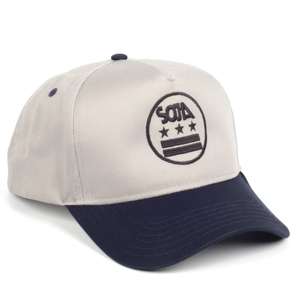 SOJA ADJ Gray Hat With Stars And Bars With Black Bill