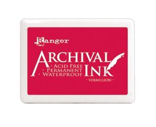 Ranger Archival Ink Pad Jumbo Vermillion