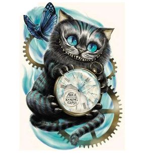 Cheshire Cat Alice in Wonderland- Full Drill Diamond Painting