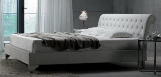 San Remo Leatherette Modern Bed - Cal King